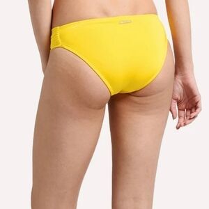 NWT Trina Turk Womens Key Dolid Shirred Side Hipster  Bikini Swim Plus Sz 14